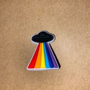 🐊6/$12🐊 Rainbow UFO Croc Charm